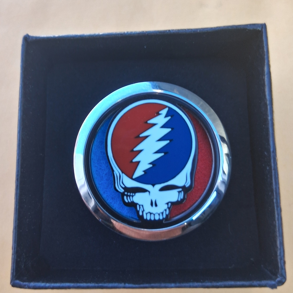 Grateful Dead Steal Your Face Enamel Essential Oil Car Air Freshner - Picture 2 of 3